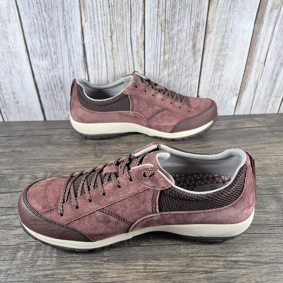 Dansko Paisley Suede Vibram Hiking Shoes Women's Sz 11-11.5 EU41 Maroon (VGC) - Picture 5 of 9